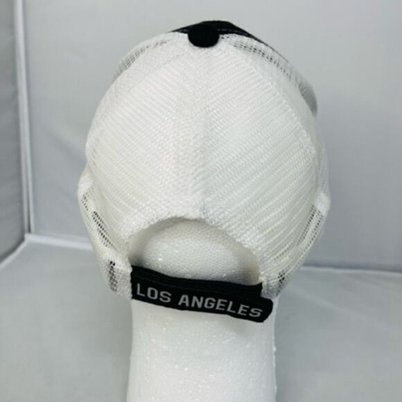 I "Heart" LA Los Angeles Black White Red Baseball Mesh Hat Excellent condition H - Picture 3 of 6